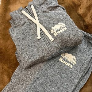 Roots Sweatsuit XS Salt and Pepper/ Gray